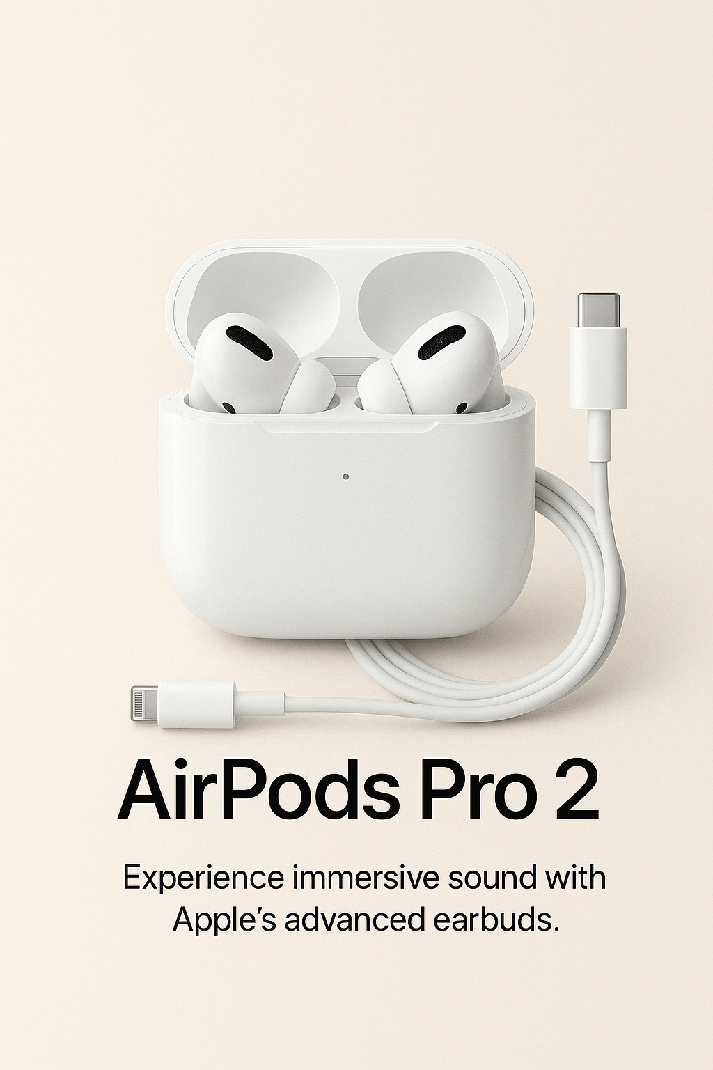 Apple AirPods Pro 2 Wireless Earbuds, Active Noise Cancellation